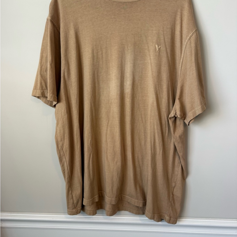 American Eagle Outfitters Men's Short Sleeve brown Crew Tee size XXXLT